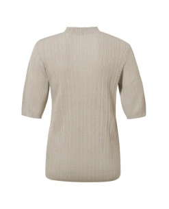 Yaya Champagne Textured Sweatshirt -Fashion Clothing 2 e414c623 5dcd 403c 93f2 ee19db46bfec