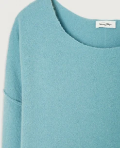 American Vintage Damsville Drizzle Blue Knit -Fashion Clothing AmericanVintageDamsvilleDrizzle 2