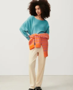 American Vintage Damsville Drizzle Blue Knit -Fashion Clothing AmericanVintageDamsvilleDrizzle 3