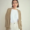 American Vintage East Beige Cardigan 1 American Vintage East Beige Cardigan -Fashion Clothing AmericanVintageEastBeigeCardigan