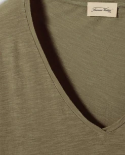 American Vintage Jacksonville Olive Short Sleeve T-Shirt -Fashion Clothing AmericanVintageJacksonvilleOliveT Shirt 4