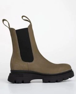 BRGN Lizard Green Chelsea Boot