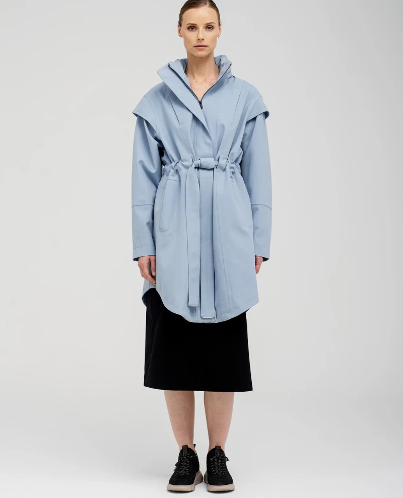 BRGN Monsun Steel Blue Coat 3 BRGN Monsun Steel Blue Coat