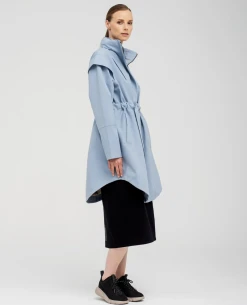 BRGN Monsun Steel Blue Coat 6 BRGN Monsun Steel Blue Coat -Fashion Clothing BRGNMonsunSteelBlueCoat2