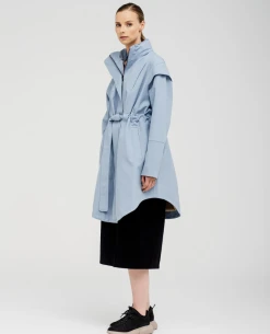 BRGN Monsun Steel Blue Coat 7 BRGN Monsun Steel Blue Coat -Fashion Clothing BRGNMonsunSteelBlueCoat3
