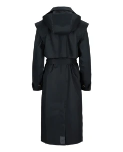 BRGN Regndrape Black Trench Coat -Fashion Clothing BRGNRegndrapeBlackTrenchCoat2