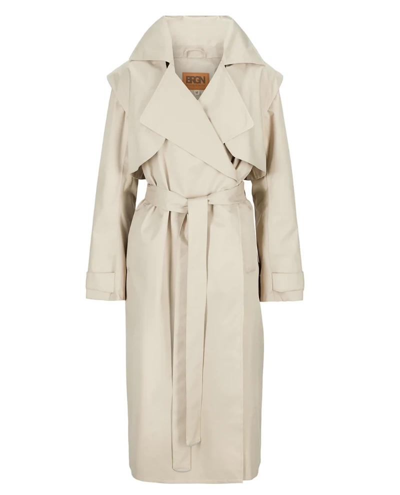 BRGN Regndrape Sand Trench Coat 3 BRGN Regndrape Sand Trench Coat