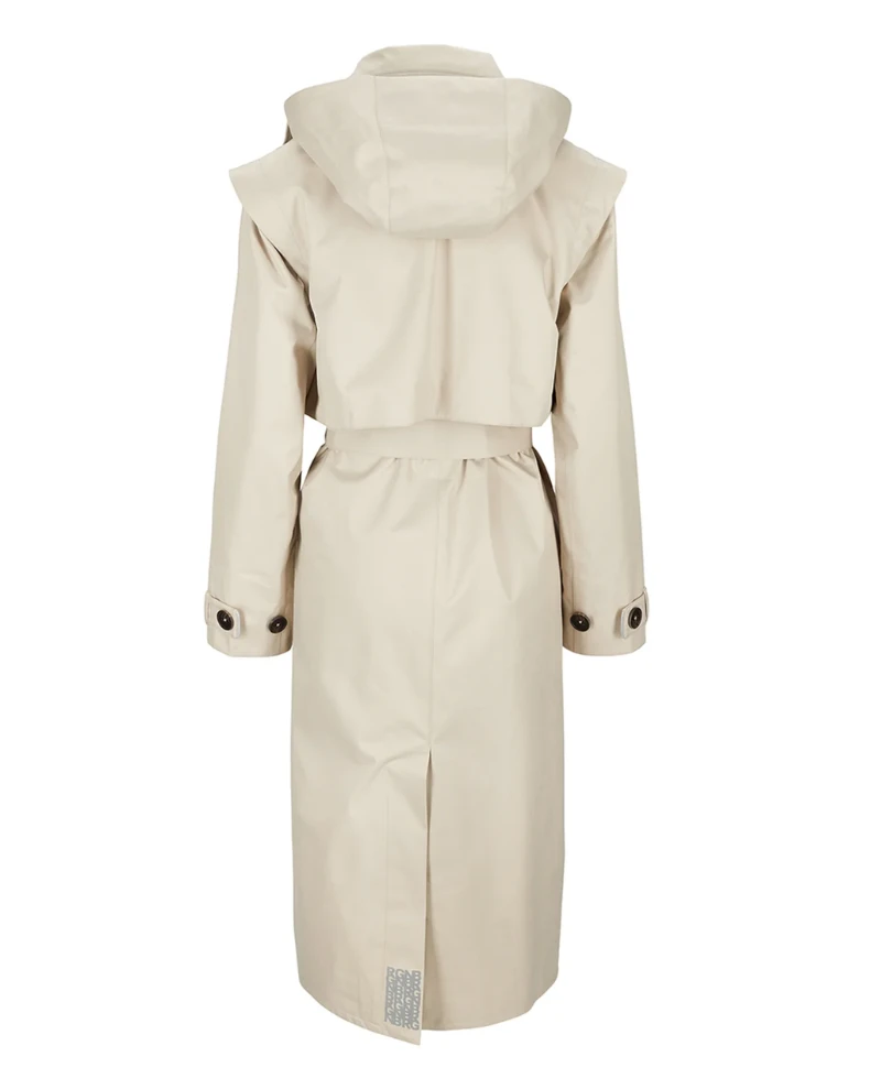 BRGN Regndrape Sand Trench Coat 4 BRGN Regndrape Sand Trench Coat - Image 2
