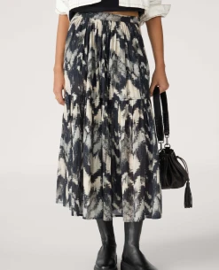 Ba&sh Amalia Black Skirt -Fashion Clothing Ba shAmaliaBlackShirt 2