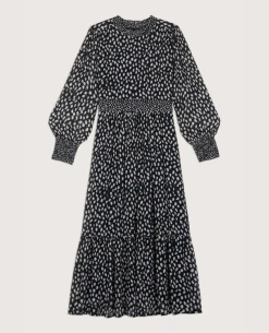 Ba&sh Bianca Black Spotty Midi Dress -Fashion Clothing Ba shBiancaDress 5