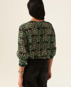 Ba&sh Fel Vert Shirt -Fashion Clothing Ba shFelBlouse 3