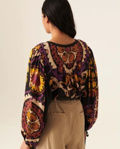 Ba&sh Fida Noir Shirt -Fashion Clothing Ba shFidaNoirBlouse 3