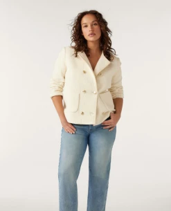 Ba&sh Joe Cream Jacket -Fashion Clothing Ba shJoeCreamJacket 2