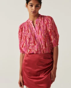 Ba&sh Najit Brique Skirt