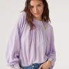 Ba&sh Neil Parma Violet Blouse -Fashion Clothing Ba shNeilLilacBlouse