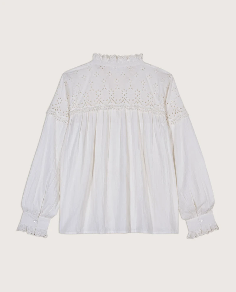 Ba&sh Sarah Broderie Anglaise Blouse 5 Ba&sh Sarah Broderie Anglaise Blouse - Image 3