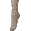 Beck Sondergaard Milea Yellow Cozy Sock -Fashion Clothing Beck Sondergaard Milea Cozy Semolina Sock Biscuit Clothing