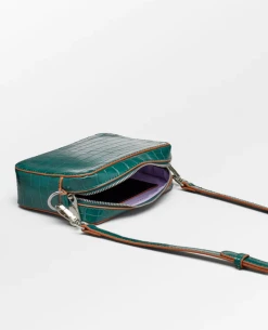 Beck Sondergaard Croc Minnie Bag -Fashion Clothing BeckSondergaardForestGreenCrocBag 2