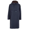 Beck Sondergaard Solid Navy Rain Poncho -Fashion Clothing BeckSondergaardSolidRainNavyPoncho
