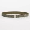 Bellerose Vibic Stripe E Belt -Fashion Clothing Bellerose Vibic Khaki Gold Belt Biscuit Clothing