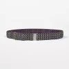 Bellerose Vibic Stripe D Belt -Fashion Clothing Bellerose Vibic Stripe D Purple Belt