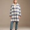 Bellerose Claire Blue Check Coat -Fashion Clothing BelleroseClaireCheckCoat