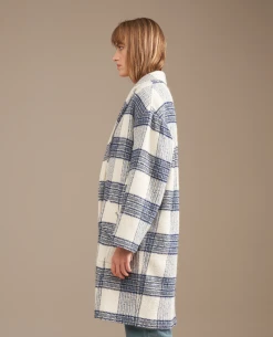 Bellerose Claire Blue Check Coat -Fashion Clothing BelleroseClaireCheckCoat 5