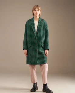 Bellerose Claire Green Check Coat