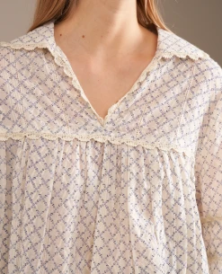 Bellerose Doushka Blouse -Fashion Clothing BelleroseDoushkaNeutralBlouse 3