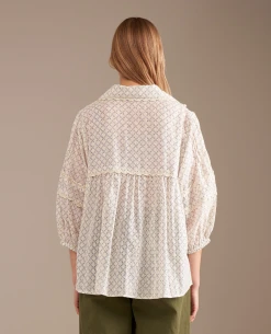 Bellerose Doushka Blouse -Fashion Clothing BelleroseDoushkaNeutralBlouse 5