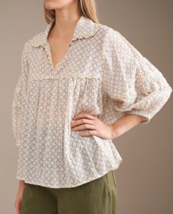Bellerose Doushka Blouse -Fashion Clothing BelleroseDoushkaNeutralBlouse 6