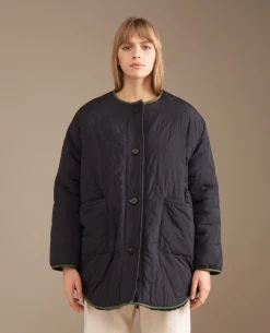 Bellerose Hamon Black Reversible Jacket -Fashion Clothing BelleroseHamonBlackCoat