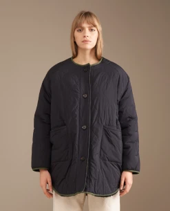 Bellerose Hamon Black Reversible Jacket -Fashion Clothing BelleroseHamonBlackCoat 4
