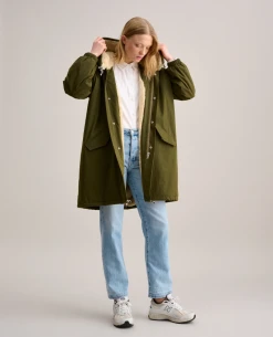 Bellerose Loas Olive Green Coat -Fashion Clothing BelleroseLaosOliveParka