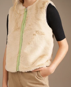 Bellerose Less Check Brown Reversible Gilet -Fashion Clothing BelleroseLessCheckVest 7