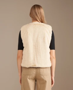 Bellerose Less Check Brown Reversible Gilet -Fashion Clothing BelleroseLessCheckVest 9