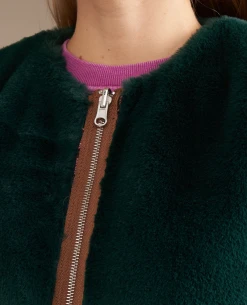 Bellerose Less Check Pink Green Reversible Gilet -Fashion Clothing BelleroseLessComboVest 8