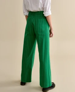 Bellerose Lottie Stripe A Trouser -Fashion Clothing BelleroseLottieStripeA 3