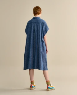 Bellerose Grace Blue Dress -Fashion Clothing BelleroseParkGraceBlue 3