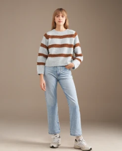 Bellerose Roft Mist Stripe Knit 11 Bellerose Roft Mist Stripe Knit -Fashion Clothing BelleroseRoftMistKnit