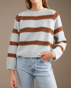 Bellerose Roft Mist Stripe Knit 15 Bellerose Roft Mist Stripe Knit -Fashion Clothing BelleroseRoftMistKnit 6