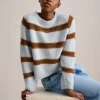 Bellerose Roft Mist Stripe Knit -Fashion Clothing BelleroseRoftMistSweater