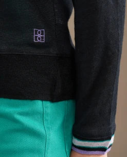 Bellerose Senia Black Knit -Fashion Clothing BelleroseSeniaBlackShirt 5