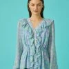 Cras Bex Anemone Blue Shirt -Fashion Clothing Cras Bex Shirt on Model Biscuit Clothing
