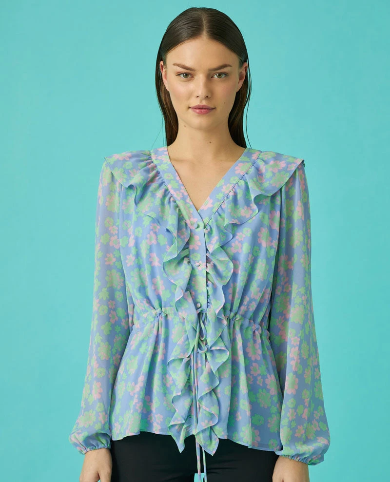 Cras Bex Anemone Blue Shirt 3 Cras Bex Anemone Blue Shirt