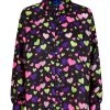 Cras Gina Multi Logo Hearts Shirt -Fashion Clothing Cras Gina Multi Logo Heart Shirt Biscuit Clothing
