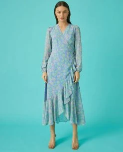 Cras Louisa Anemone Blue Dress