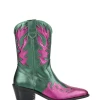 DWRS Bella Metallic Pink Suede Cowboy Boots -Fashion Clothing DWRSBellaMetallicBoot