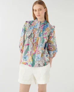 Dea Kudibal Line Posey Ruffle Blouse