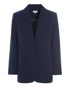 Dea Kudibal Vilettie Blue Pinstripe Blazer -Fashion Clothing DeaKudibalVilettiePinstripeBlazer 5